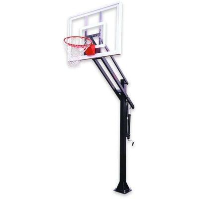 First Team Attack III In Ground Adjustable Basketball System