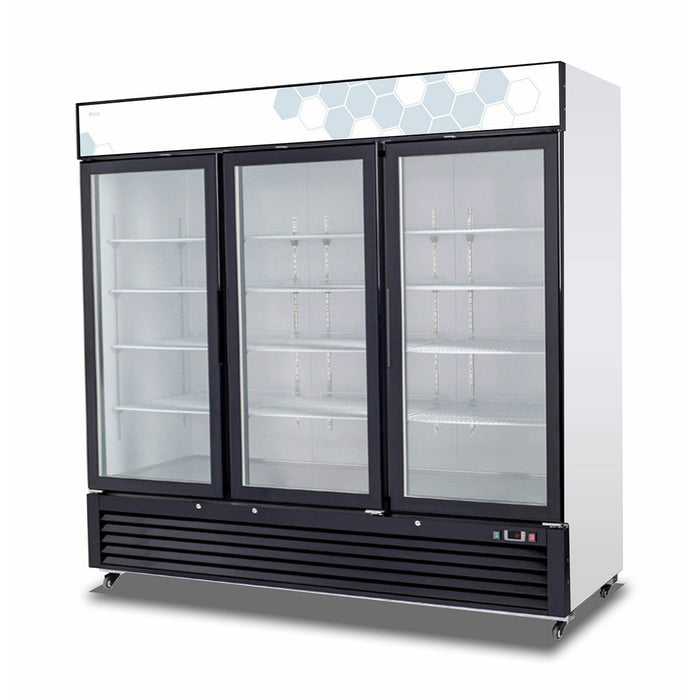 Migali 3 Glass Door Merchandiser Refrigerator  72 cu. ft. C-72RM-HC