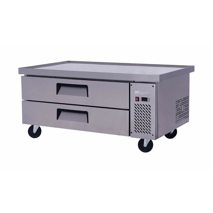 Migali  52″ Wide Refrigerated Chef Base with 60″ Extended Top C-CB52-60-HC
