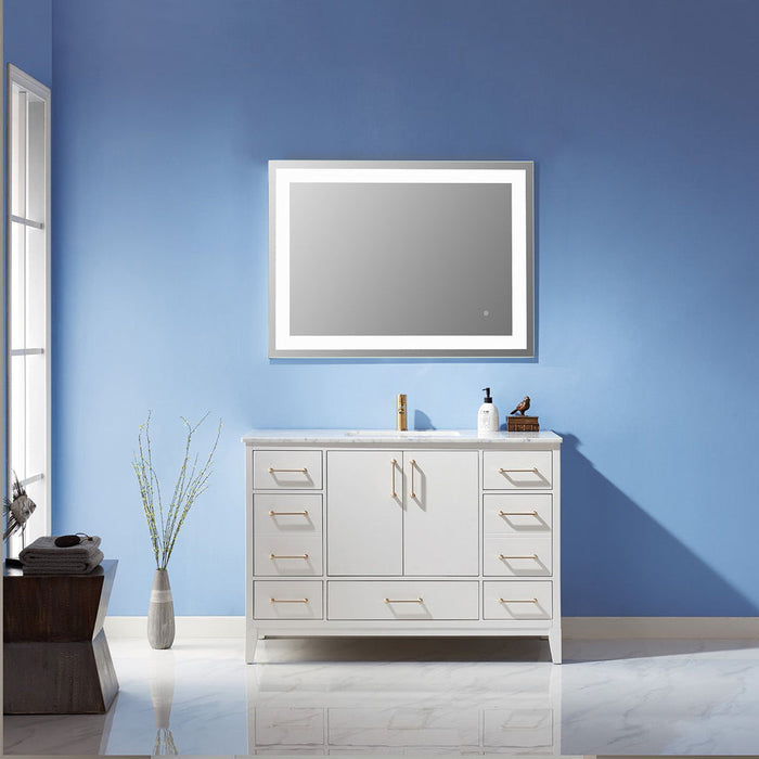 Altair  Genova 40” Rectangle Frameless Modern LED Bathroom Vanity Mirror 744040-LED-NF