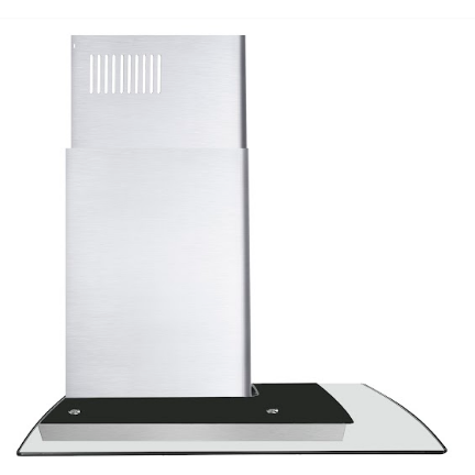 Cosmo 30'' Ducted Wall Mount Range Hood in Stainless Steel with Push Button Controls, LED Lighting and Permanent Filters COS-668WRC75