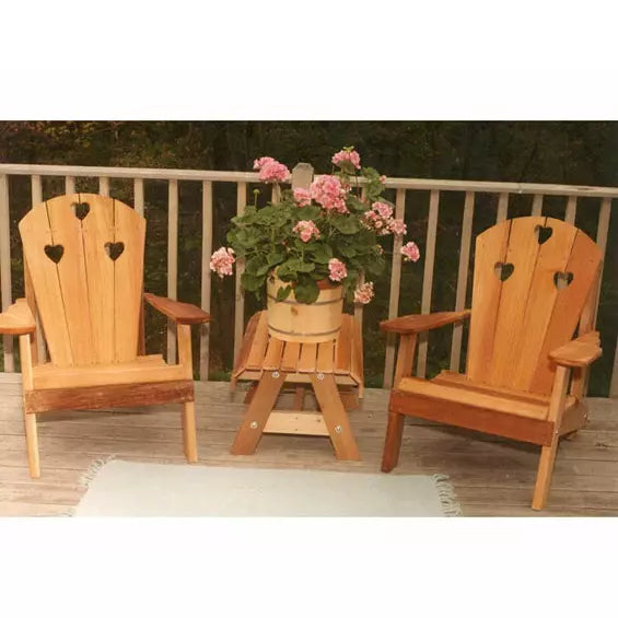 Creekvine Designs    Cedar Country Hearts Adirondack Chair Collection WRF5100CHSETCVD