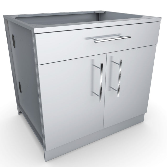 Sunstone 36" Double Door Base Cabinet with Shelf & Reversible Top Drawer or False Panel SBC36CDD