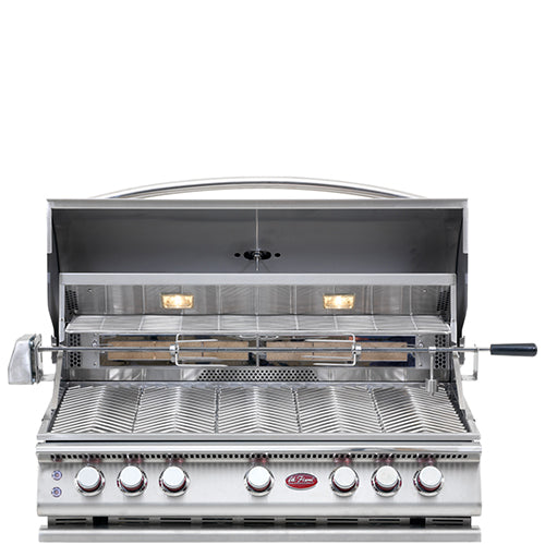 Cal Flame 40" 5 Burner Convection Built-In Gas Grill With Rotisserie BBQ19875CP