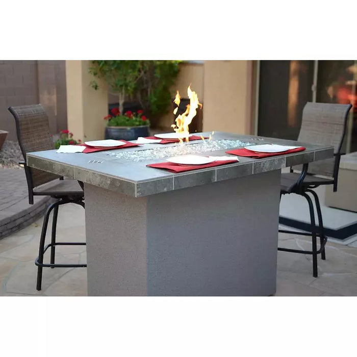 KoKoMo Entertainer Bar Gas Fire Pit Table with Fire Glass Entertainer-FP