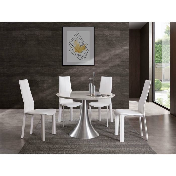 Whiteline Modern Living - Flow Round Dining Table DT1469-WHT