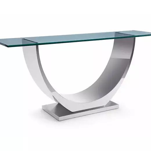 Greg Sheres Marseilles Polished Stainless  Console Table CN-03S