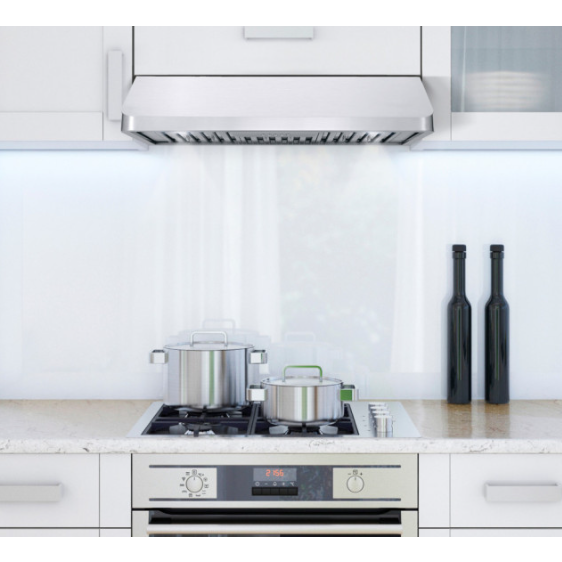 Cosmo 4-Piece, 36" Range, Under Cabinet Range Hood, Dishwasher and Refrigerator COS-4PKG-071
