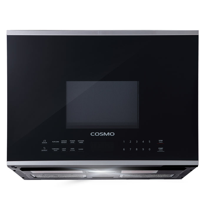 Cosmo 24'' 1.34 cu. ft. Over the Range Microwave in Stainless Steel with Vent Fan COS-2413ORM1SS