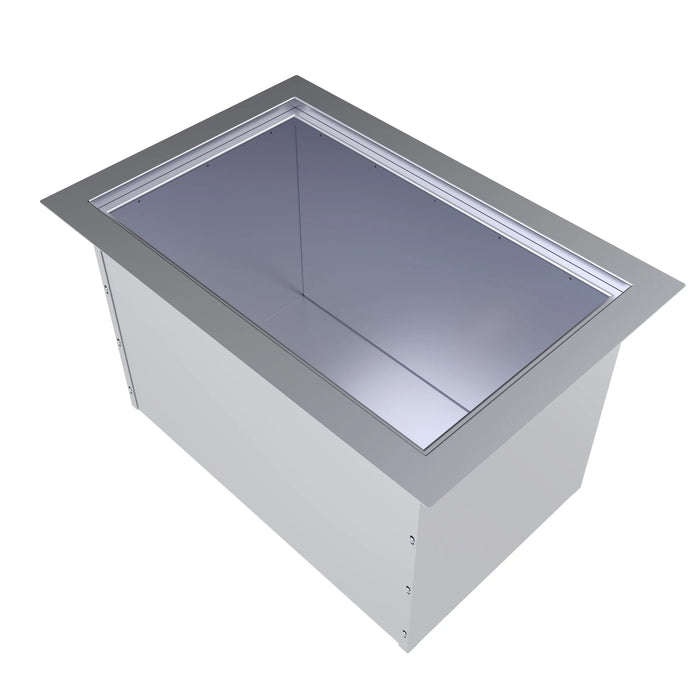 Sunstone Over/Under 14" x 12" Height Single Basin Insulated Wall Ice Chest with Cover B-IC14