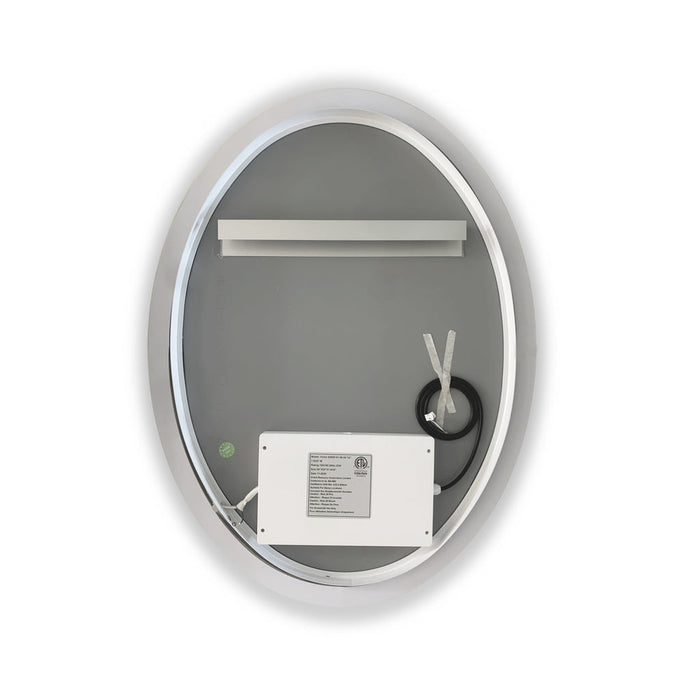 Altair Matera 24' Oval Frameless Modern LED Bathroom Vanity Mirror 743032-LED-AC