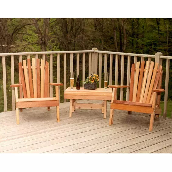 Creekvine Designs Cedar American Forest Adirondack Chair Collection WRF5202CVD