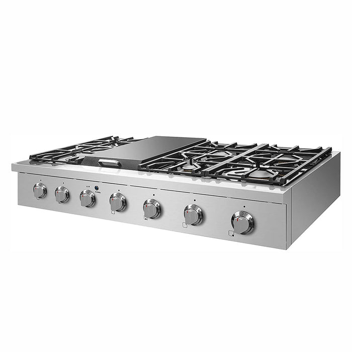 NXR 48" Stainless Steel Pro-Style Natural Gas Cooktop SCT4811