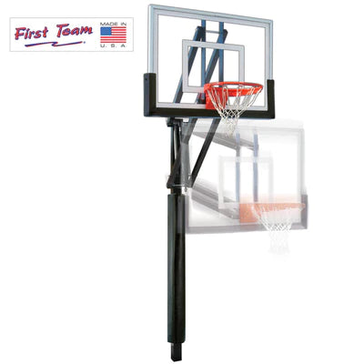 First Team Attack II In Ground Adjustable Basketball System