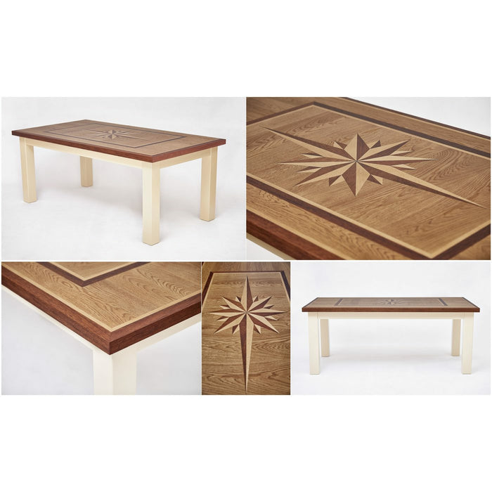Maxima House Wind Rose Wood Dining Table MH003