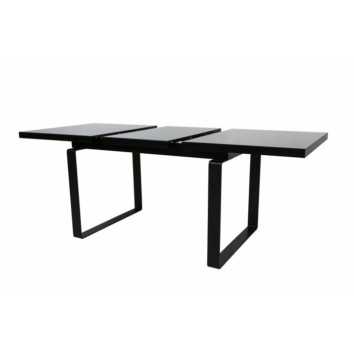 Maxima House Simple Glass Top Extendable Dining Table DT0027