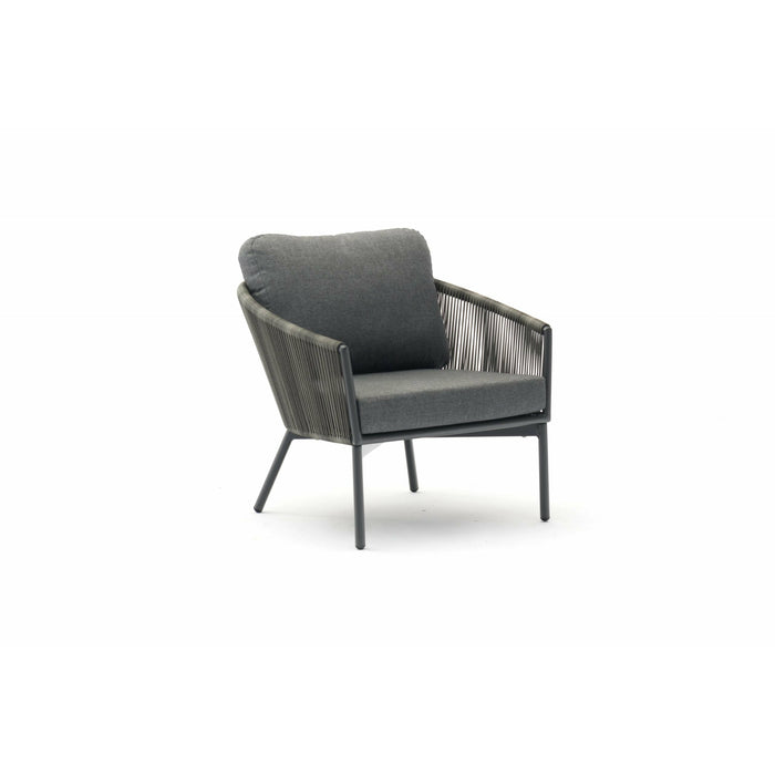 Whiteline Modern Living - Yarrow Chair and Ottoman CH1734-GRY