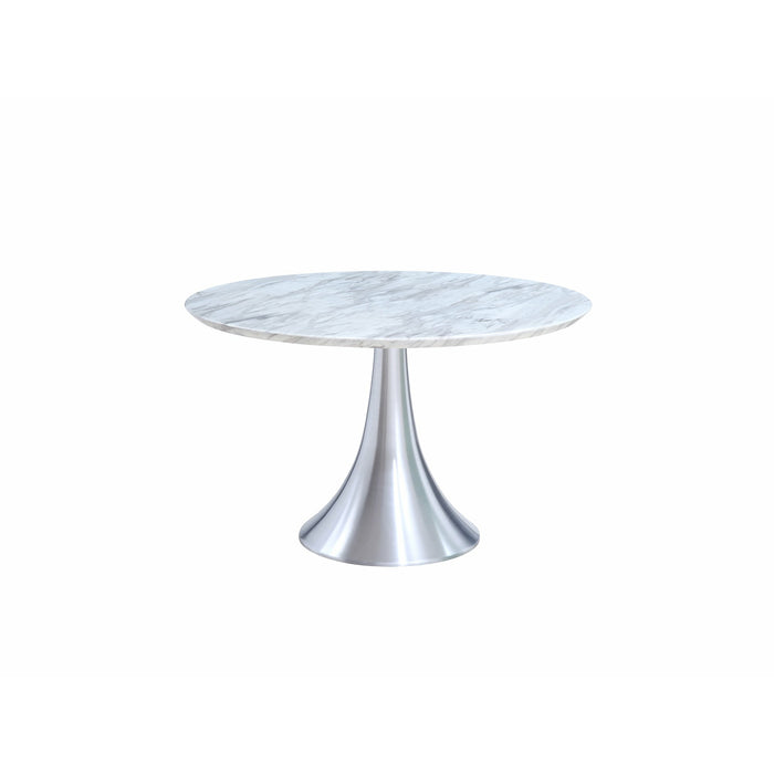 Whiteline Modern Living - Flow Round Dining Table DT1469-WHT