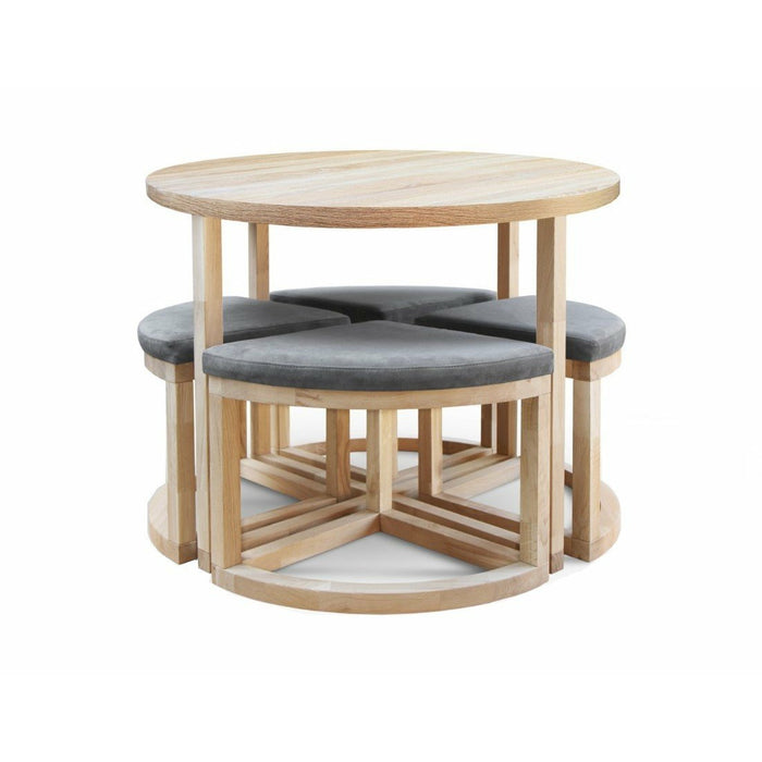 Maxima House Mirage - R Wood Dining Table Set SCANDI098