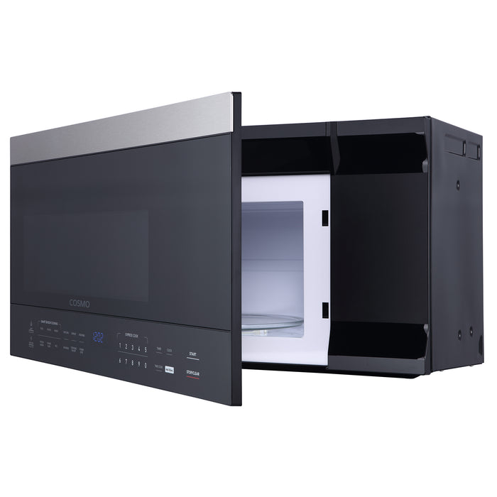 Cosmo 30'' 1.6 cu. ft. Over the Range Microwave in Stainless Steel with Vent Fan COS-3016ORM1SS