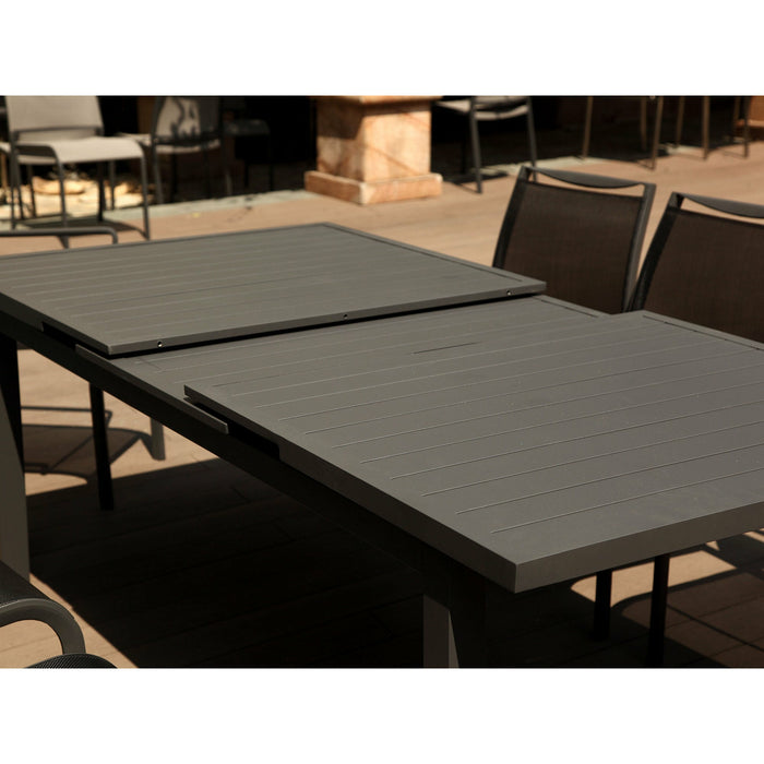 Whiteline Modern Living - Alum Outdoor Extendable Dining Table DT1567-GRY