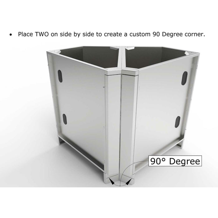 Sunstone 45" Degree Corner Cabinet with Utility Access SBC3C45
