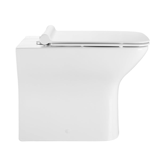 Swiss Madison Carré Back-To-Wall Elongated Toilet Bowl - SM-WT530