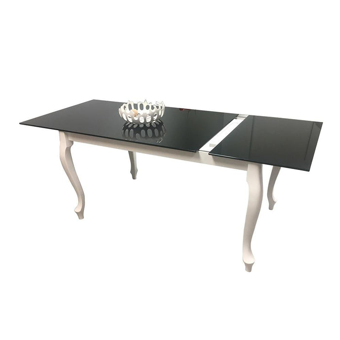 Maxima House Retro Glass Top Dining Table DT0016