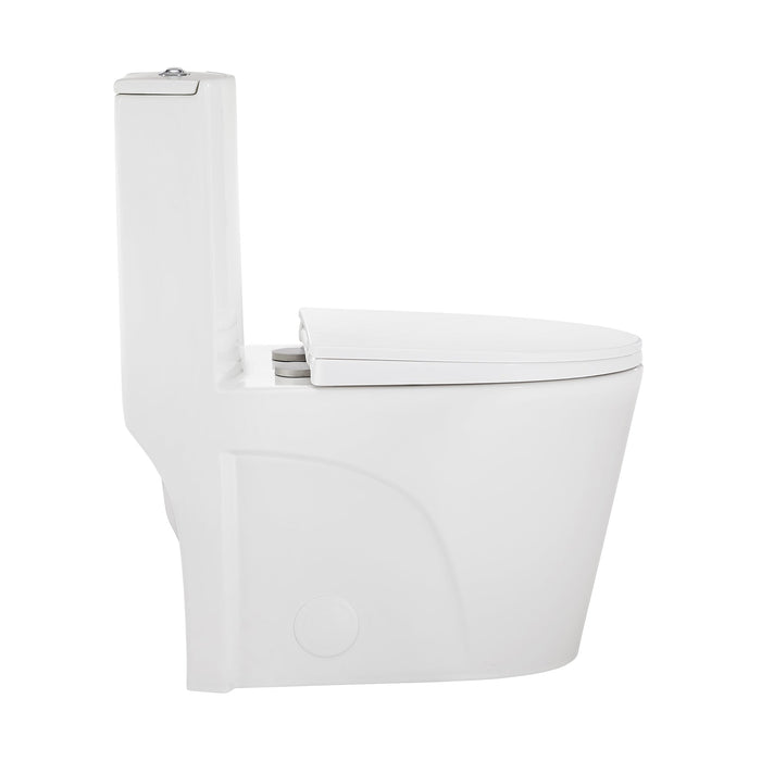 Swiss Madison St. Tropez One-Piece Elongated Toilet, 10" Rough-In 1.1/1.6 gpf - SM-1T274