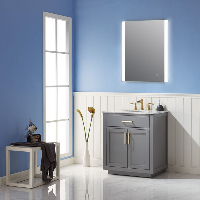 Altair Cosenza 24” Rectangle Frameless Modern LED Bathroom Vanity Mirror 741024-LED-AC