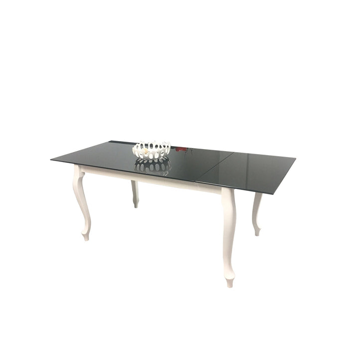 Maxima House Retro Glass Top Dining Table DT0016