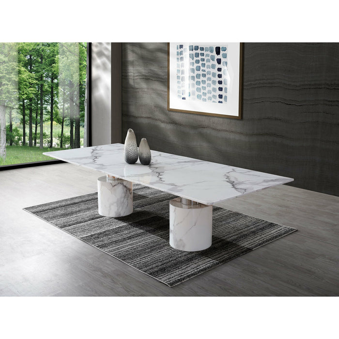Whiteline Modern Living - Geneva Large Dining Table DT1640XL-WHT