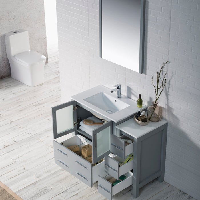 Blossom Sydney 42" Bathroom Vanity with Side Cabinet V8001 42 02
