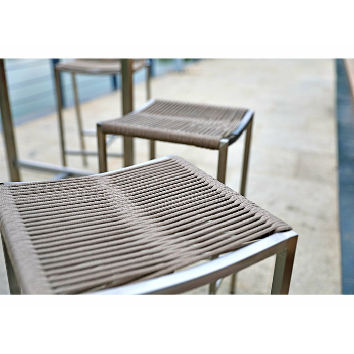Whiteline Modern Living - Stone Backless Outdoor Barstool BS1597-NBAC