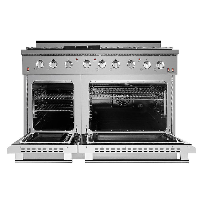 NXR 48" Stainless Steel Pro-Style Dual Fuel Range with 7.2 cu.ft. Convection Oven SCD4811