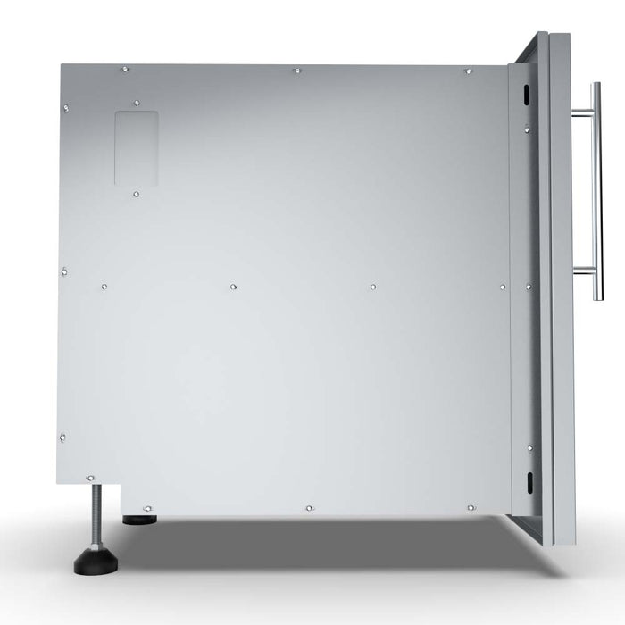 Sunstone Designer Series Multi-Configurable Left Swing Single Door Dry Storage Pantry with Shelf & Utility Access DE-DVPL15