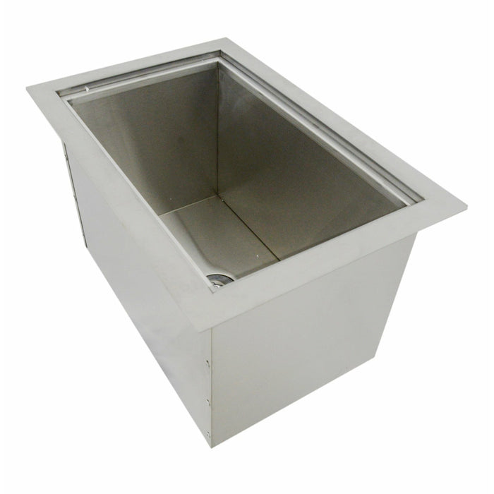 Sunstone Over/Under 14" x 12" Height Single Basin Insulated Wall Ice Chest with Cover B-IC14