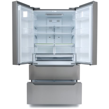 Cosmo 4-Piece, 36" Dual Fuel Range, 36" Range Hood, Dishwasher and Refrigerator COS-4PKG-073