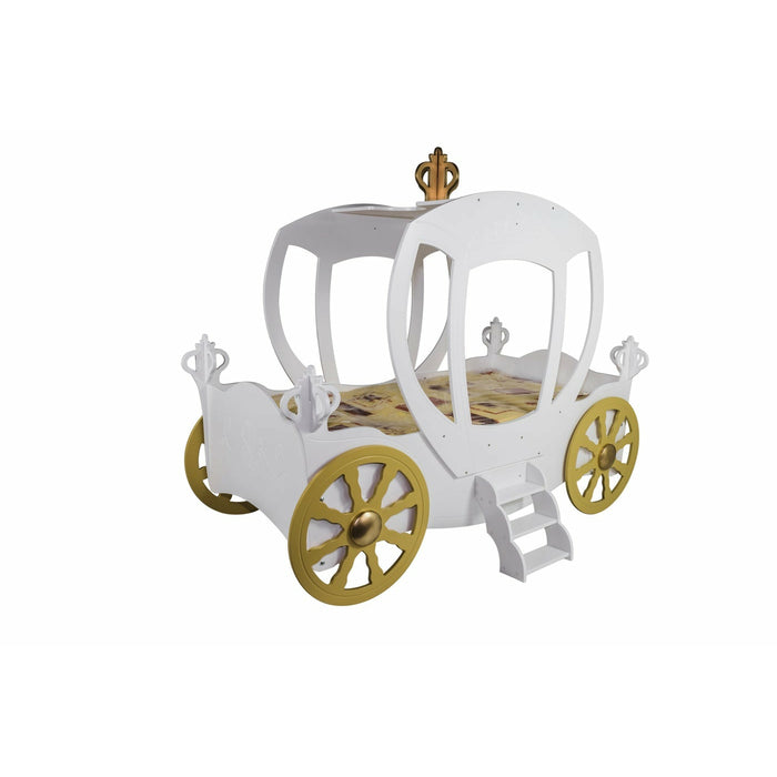 Maxima House Princess Carriage Toddler Car Bed White CB2207W