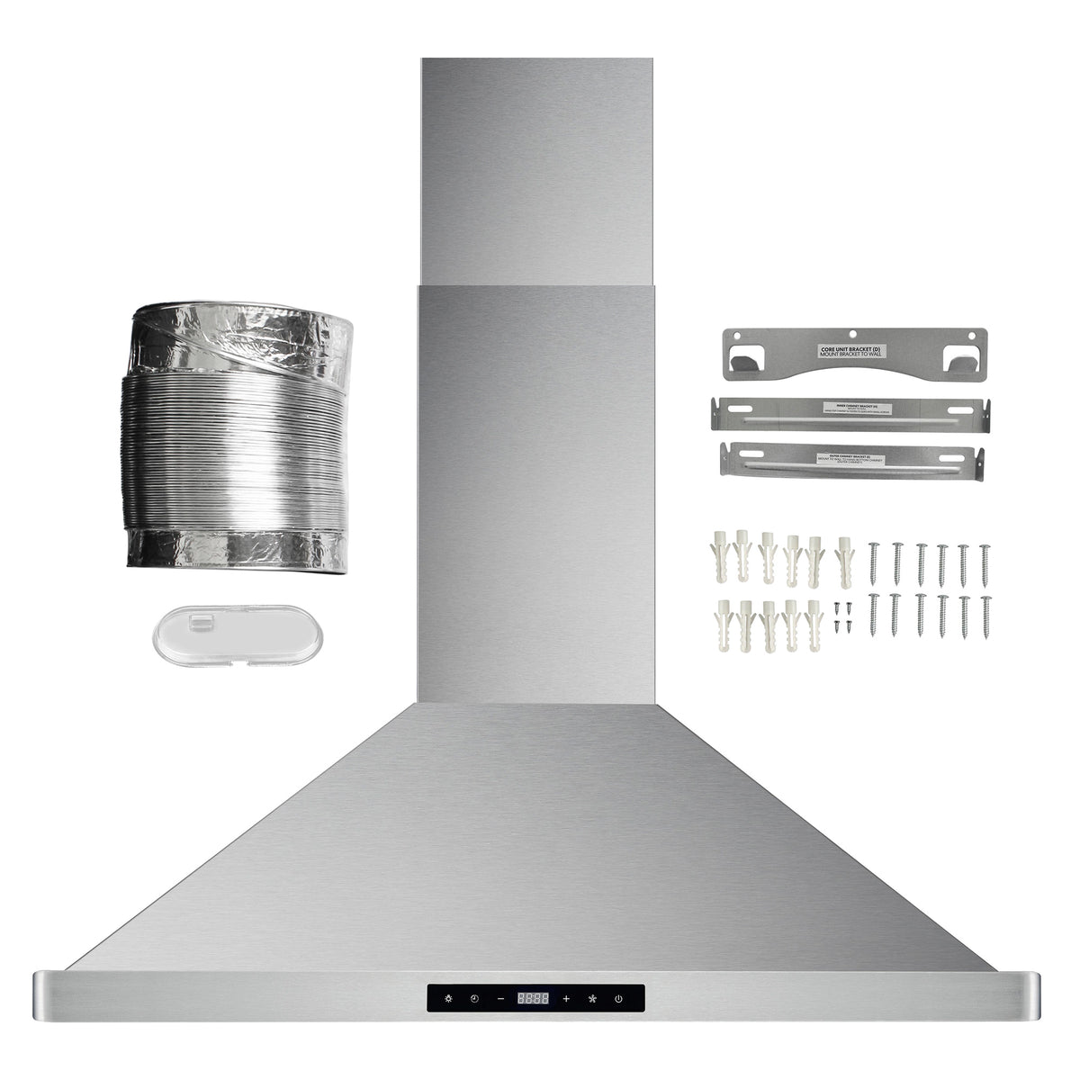 Cosmo 30'' Ducted Range Hood in Stainless Steel with Touch Controls, L