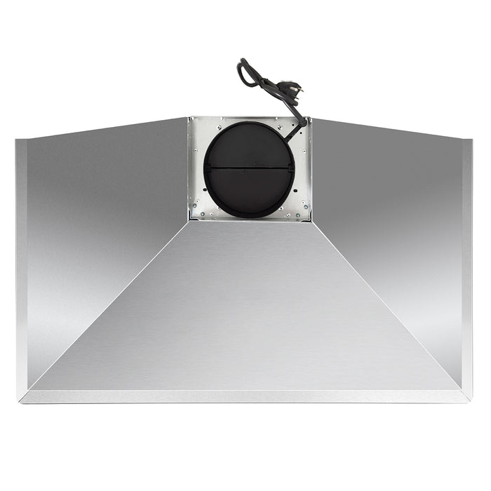 Cosmo 36" Ductless Wall Mount Range Hood in Stainless Steel with LED Lighting and Carbon Filter Kit for Recirculating COS-63190S-DL