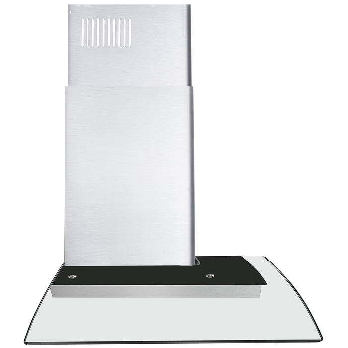 Cosmo 36'' Ducted Wall Mount Range Hood in Stainless Steel with Push Button Controls, LED Lighting and Permanent Filters  COS-668WRC90