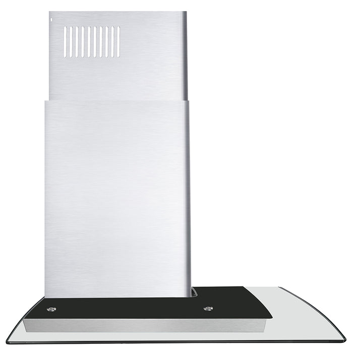 Cosmo 30'' Ducted Wall Mount Range Hood in Stainless Steel with Touch Controls, LED Lighting and Permanent Filters COS-668WRCS75
