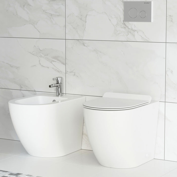 Swiss Madison St. Tropez Back-to-Wall Elongated Toilet Bowl - SM-WT514