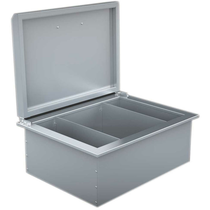 Sunstone 28" Fully Insulated Drop-in Ice Chest with Hinged Lid & Two Removable Dividers A-IC