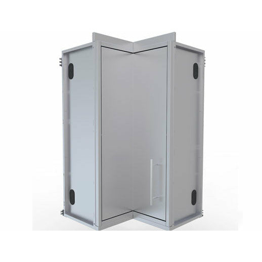 Sunstone 12" x 12" Full Height 360 Swivel Door Corner Cabinet with Three Shelves SWC12SLS