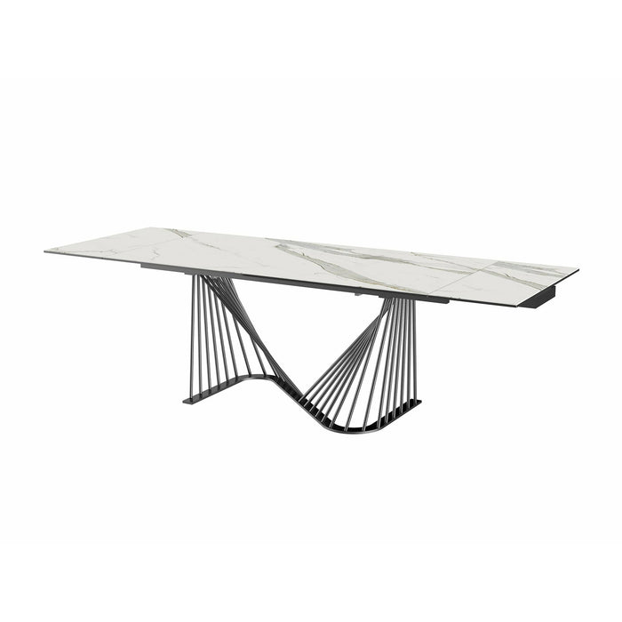 Whiteline Modern Living -  Roma Extendable Dining Table DT1633E-WHT