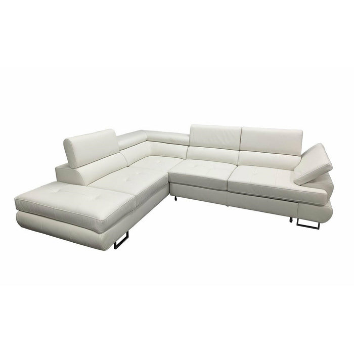 Maxima House Luton Leather Sectional Sleeper Sofa BEN030