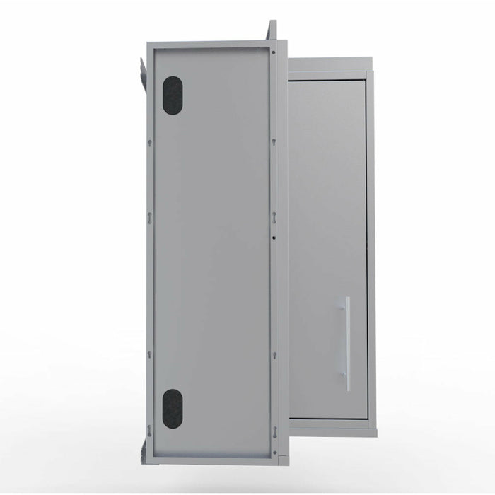 Sunstone 12" x 12" Full Height 360 Swivel Door Corner Cabinet with Three Shelves SWC12SLS