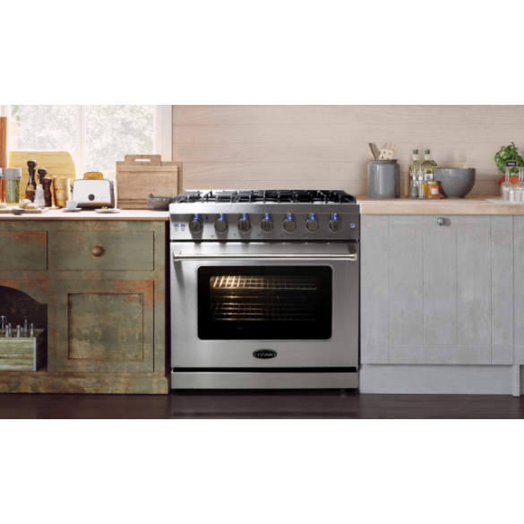 Cosmo 4-Piece Kitchen, 30" Gas Range, Range Hood, Dishwasher and Refrigerator COS-4PKG-106